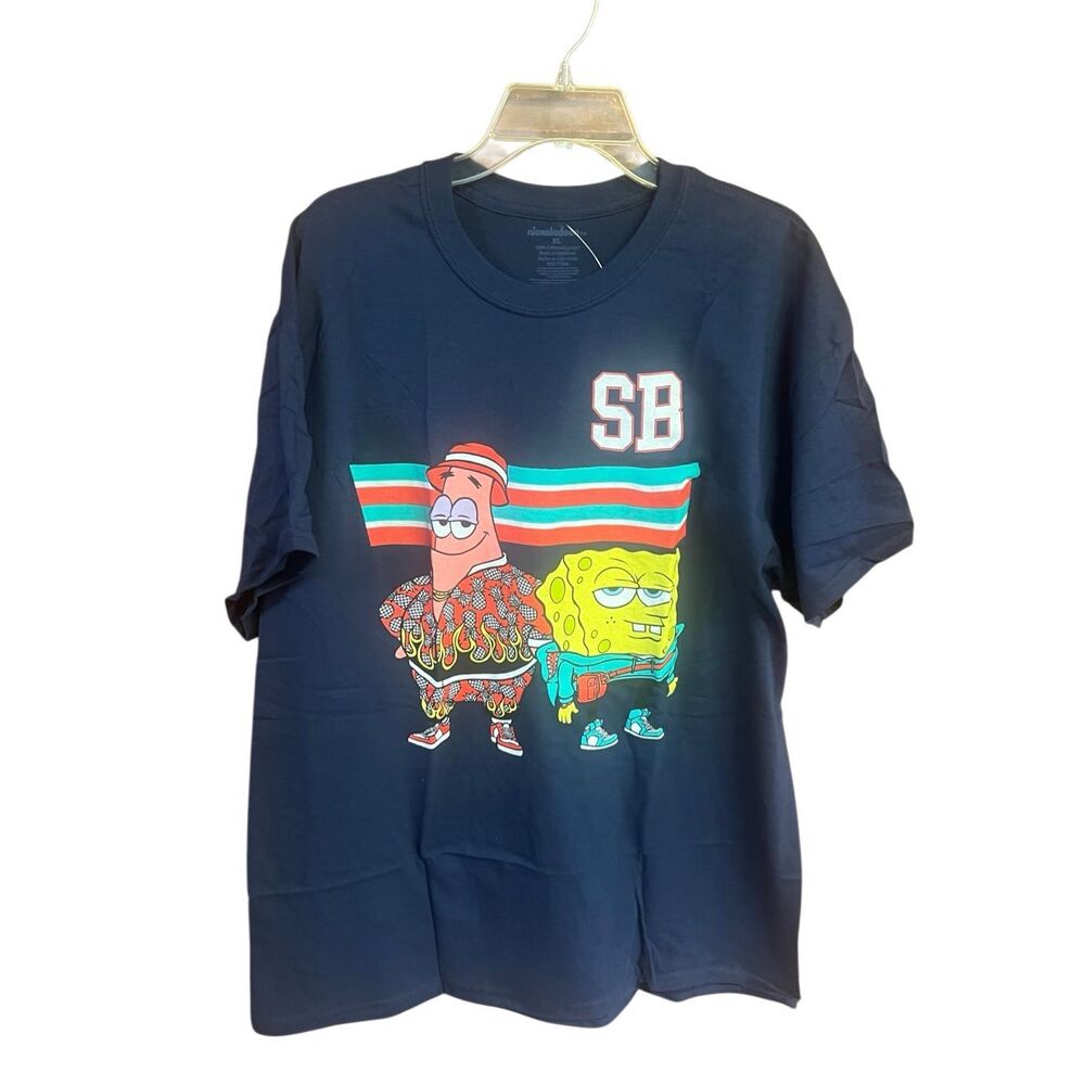 SpongeBob SquarePants  T-shirt Sz XL Navy NWT